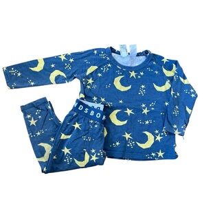 Bonds Blue and Yellow Moon Pajama Set